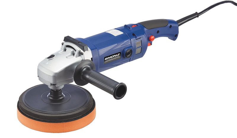 SIMONIZ Brushed Corded Hook & Loop Right Angle (Fixed Orbit) Adjustable Grip Polisher & Sander, 7-in G0
