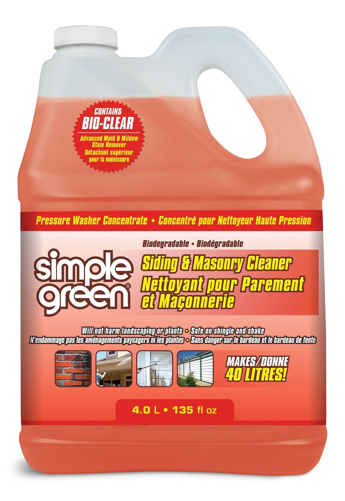 Simple Green Siding & Masonry Pressure Washer Detergent, 4L