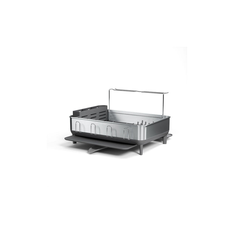 Simplehuman Large Steel Frame Dish Rack, Brushed Finish F3