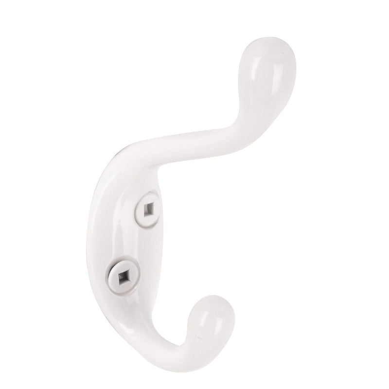 Single Hook, 3.5", White, 3pk G7