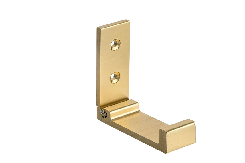 Single Metal Flip Hook, Satin Brass R8