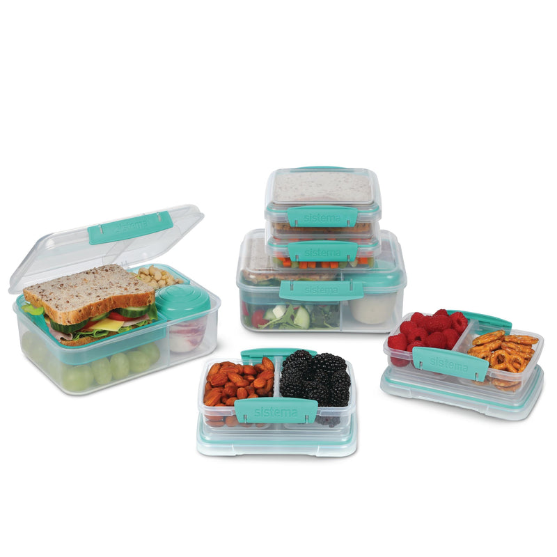 Sistema Bento To-Go Box, 6-pk, Assorted Colours X8
