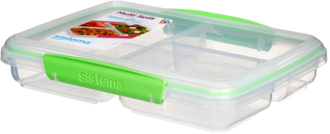 Sistema Multi Split Meal and Food Container, 820-mL (27.7 oz),with Dividers and Clips L9