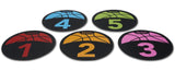 SKLZ Shot Spotz Indoor/Outdoor Numbered Basketball Training Markers with Digital Timer