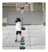 SKLZ Shot Spotz Indoor/Outdoor Numbered Basketball Training Markers with Digital Timer