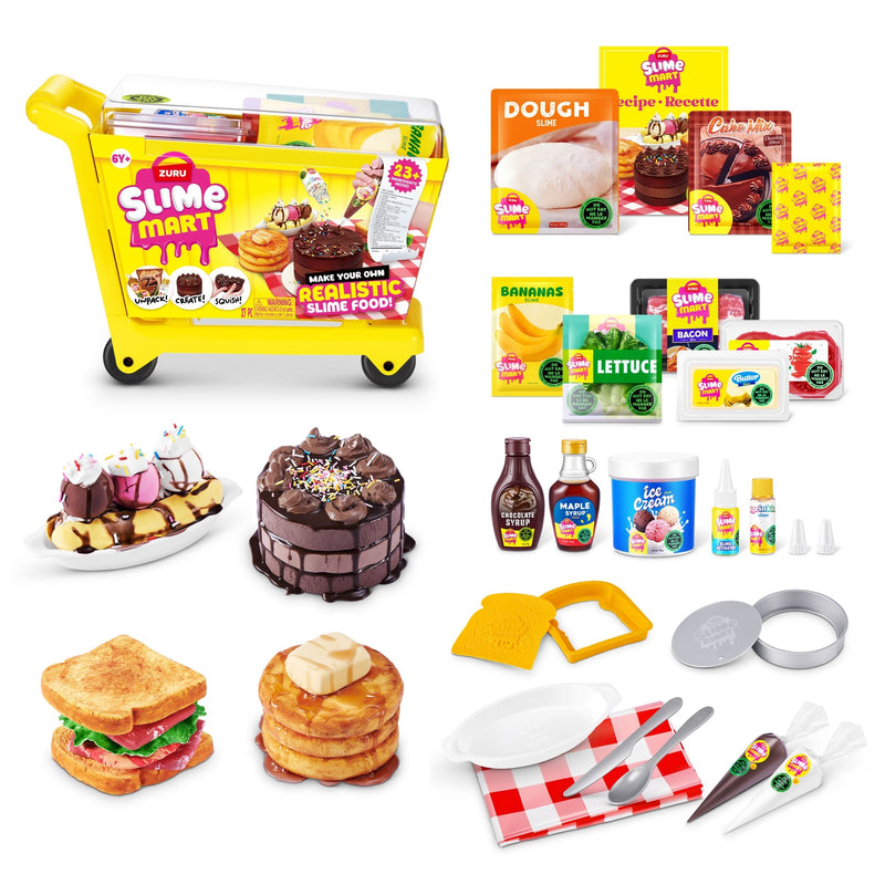 Slime Mart Shopping Cart Series 1, Playset, Yellow T2