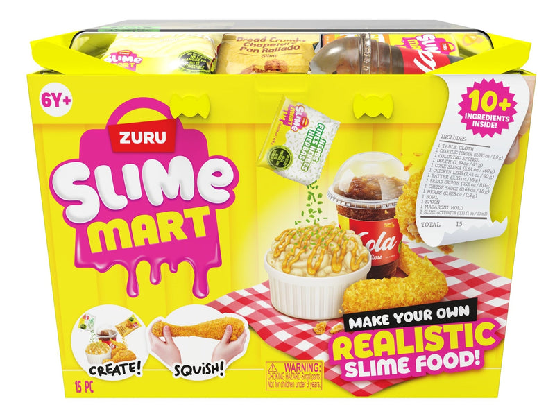 Slime Mart Small Shopping Basket, Series 2, Fast Food, Yellow O7