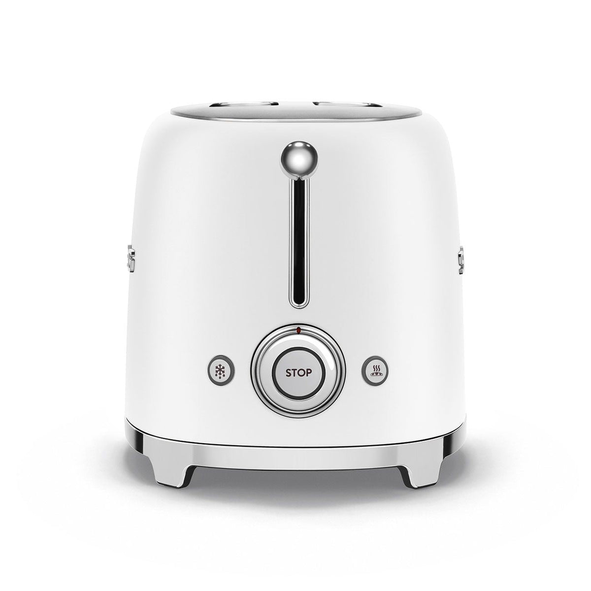 Smeg 50's Retro Style Wide Slot Pop Up Electric Toaster with 6 Settings, 2-Slice, Matte White