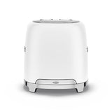 Smeg 50's Retro Style Wide Slot Pop Up Electric Toaster with 6 Settings, 2-Slice, Matte White
