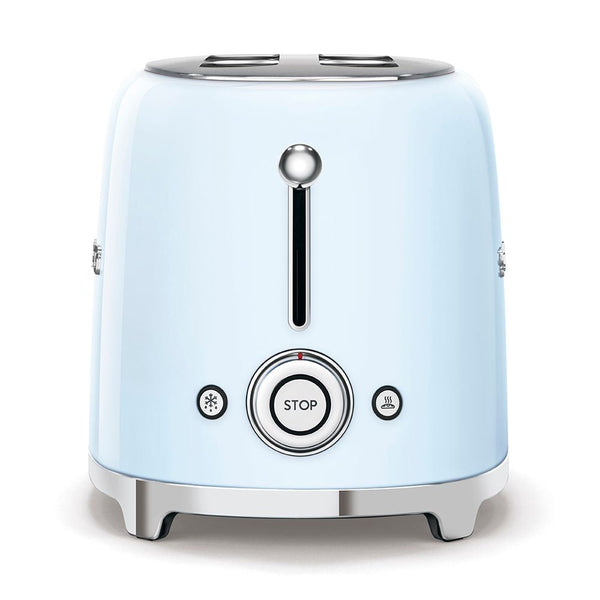 Smeg Retro Style Electric Toaster with Multi-Function Control, Light Blue, 2-Slices R7