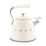 SMEG Traditional Stove Top Whistling Kettle, Cream, 2.3-L