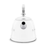 SMEG Traditional Stove Top Whistling Kettle, White, 2.3-L