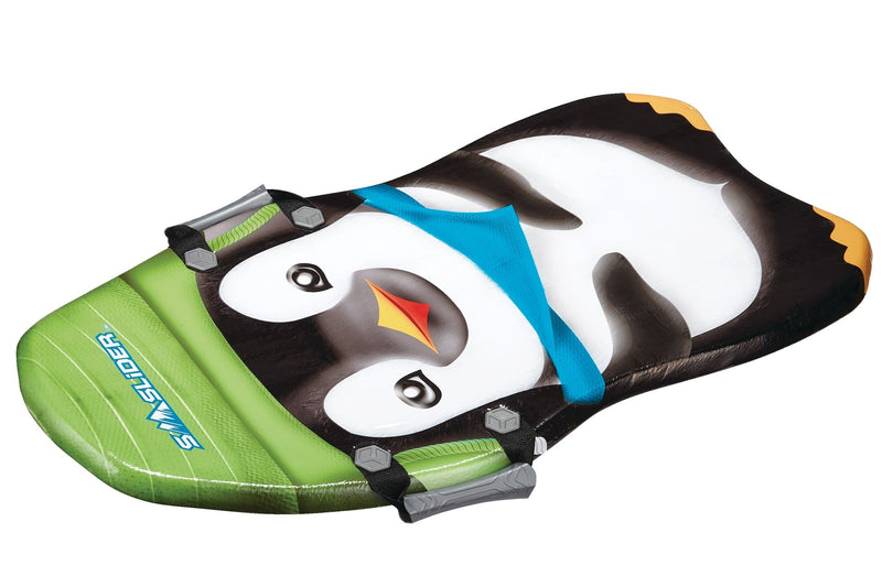 Snow Slider Kids' 1-Person Lightweight Foam Winter Snow Sled/Toboggan with Handles, Assorted X2