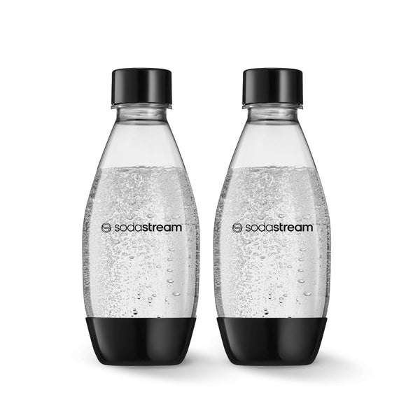 SodaStream Carbonating Bottle, Dishwasher Safe, BPA-Free, Black, 0.5-L, 2-pk B9