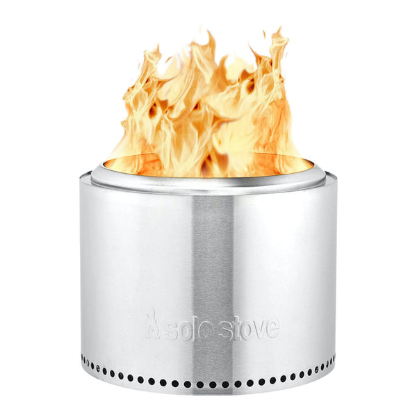 Solo Stove Stainless Steel Smokeless Bonfire Fire Pit with Removable Ash Pan, 19.5 x 14-in N3