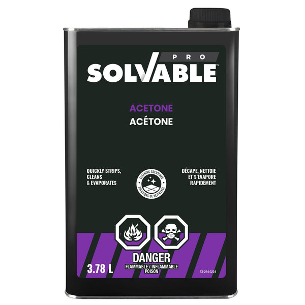 Solvable Professional Grade Acetone, 3.78-L G9