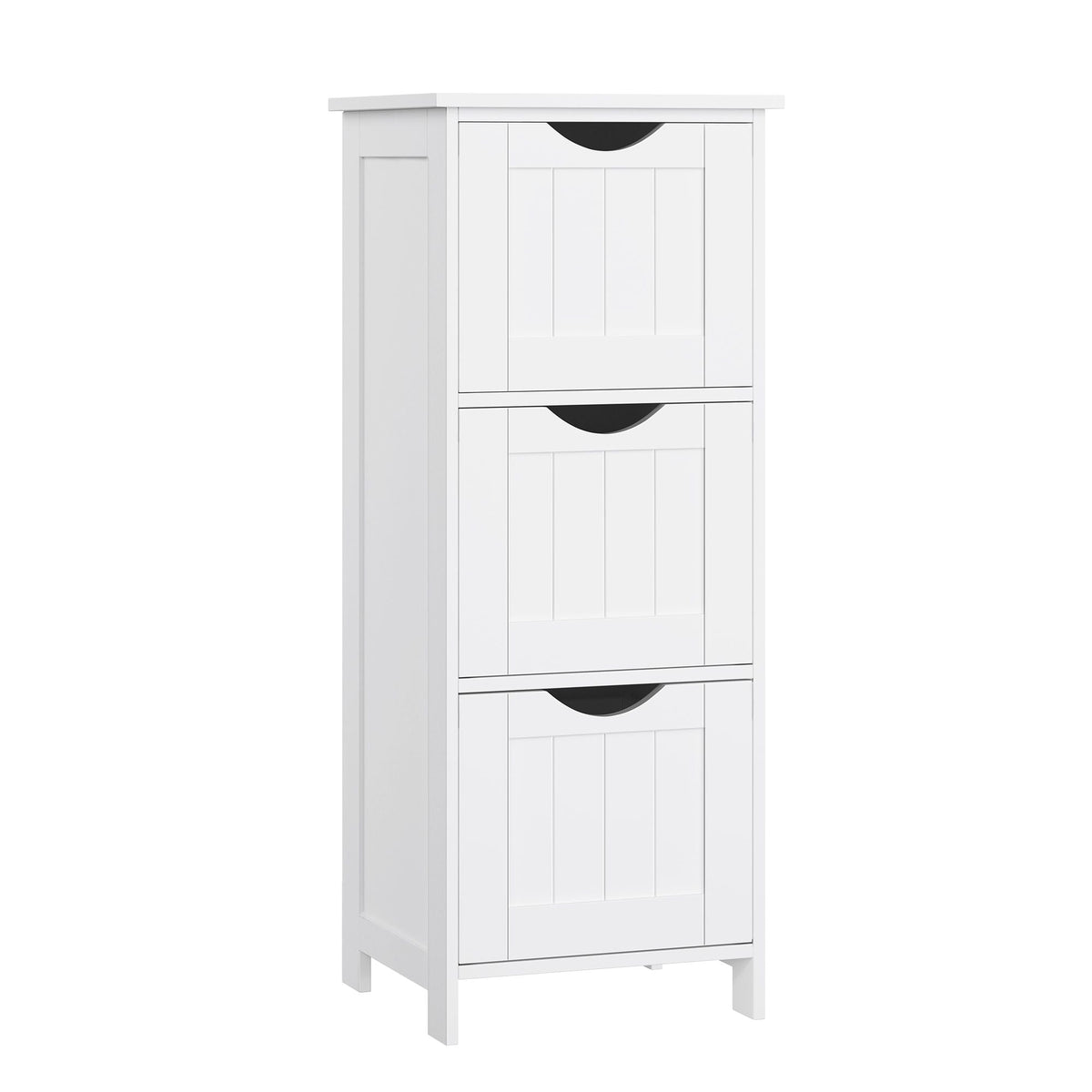Songmics Home White Freestanding Cabinet with 3 Drawers