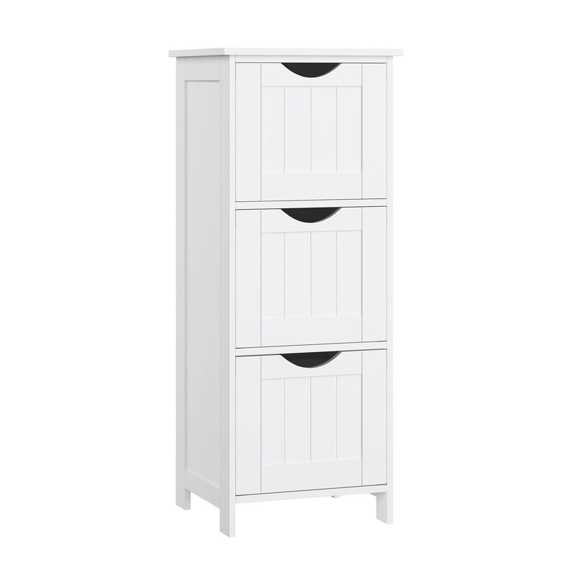 Songmics Home White Freestanding Cabinet with 3 Drawers Q9