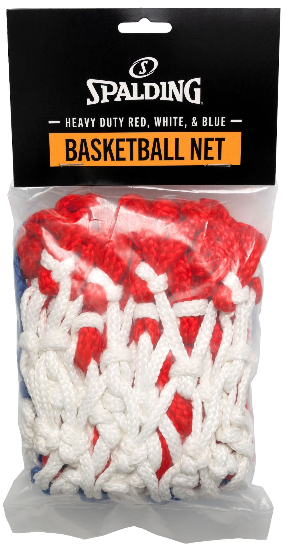 Spalding Heavy Duty Indoor/Outdoor Standard Replacement Basketball Net, Red/White/Blue