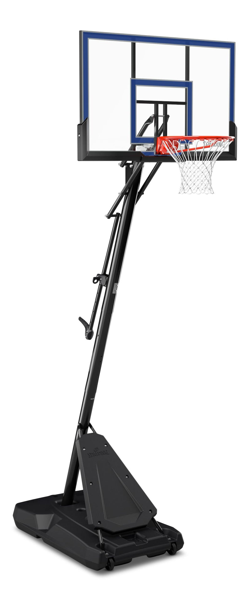 Spalding Hercules Acrylic Portable Adjustable Basketball Backboard, Hoop & Net System, 50-in K8
