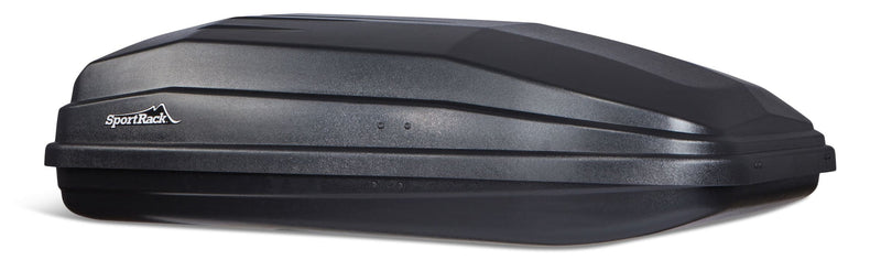SportRack Vista SR7018 Rectangle-Shaped Roof Top Cargo Box, Lockable, X-Large, Black F1