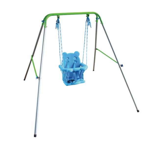 Sportspower Outdoor Foldable Metal/Steel Swing Set, Ages 12-36 Months, 55-lb Capacity L3