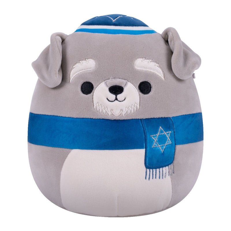 Squishmallow Grey Schnauzer Plush Toy, 8-in, Ages 3+, for Hanukkah H5