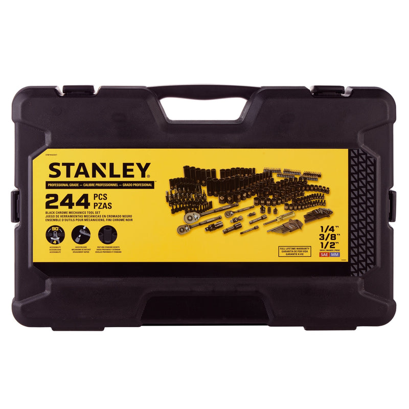 Stanley 244 Piece Black Chrome Socket Set T6