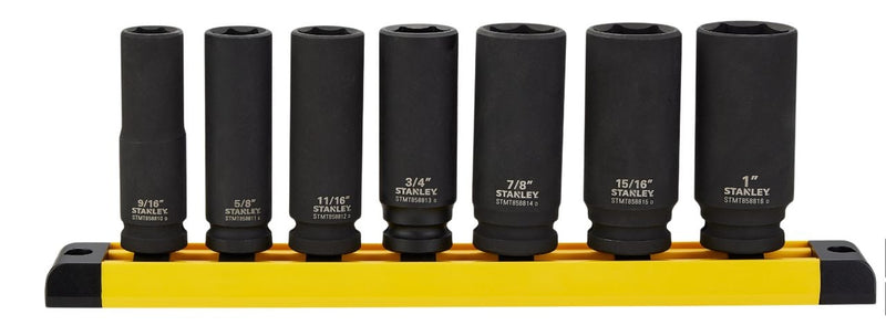 Stanley Pro 1/2-in Impact Socket Set, SAE, 7-pc U1