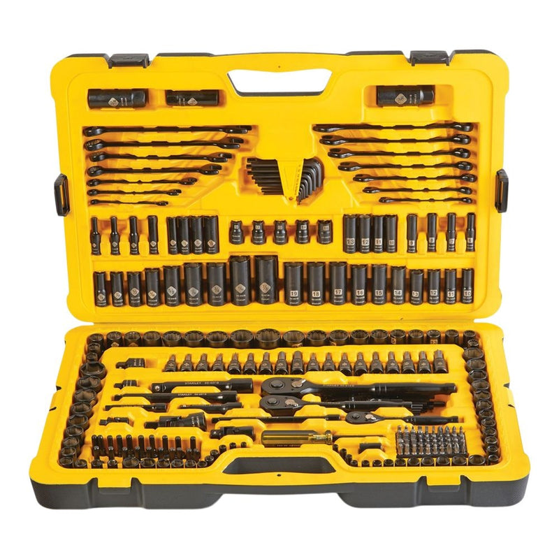 Stanley Professional Grade Black Chrome Socket Set, 274-pc, SAE/Metric B7
