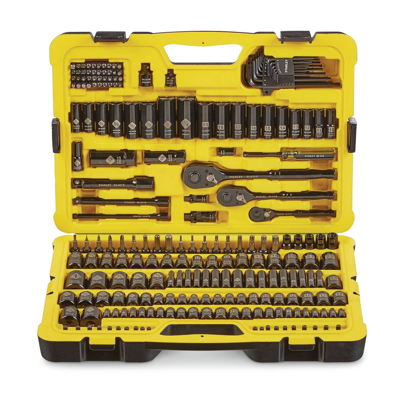 Stanley Professional Grade Black Chrome Socket Set, SAE/Metric, 230-pc Z7