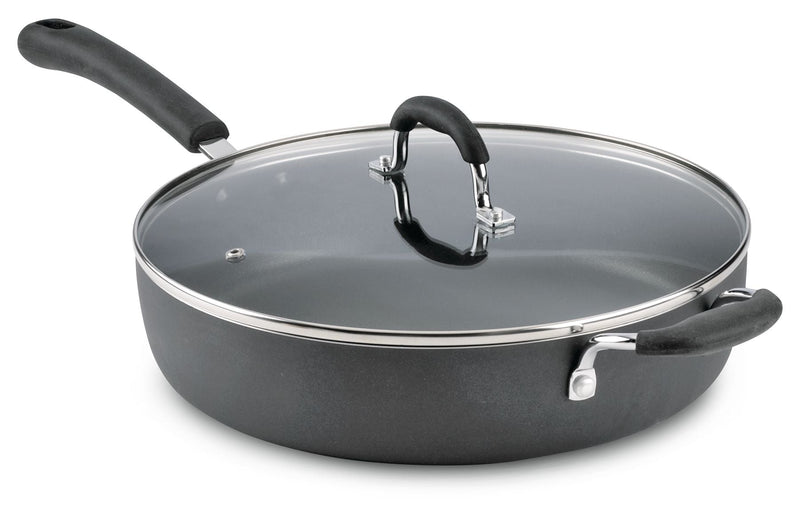 Starfrit Jumbo Cooker, Non-Stick, Dishwasher Safe, Black, 5qt E0