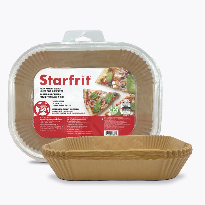 Starfrit Rectangular Air Fryer Liner, 50-PC V0