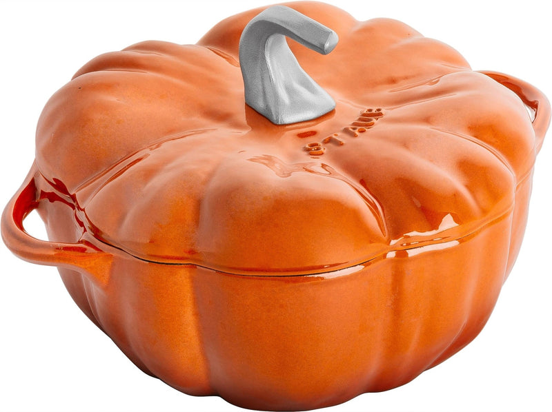STAUB 3.5-qt Cinnamon-Coloured Cast Iron Pumpkin Cocotte C3