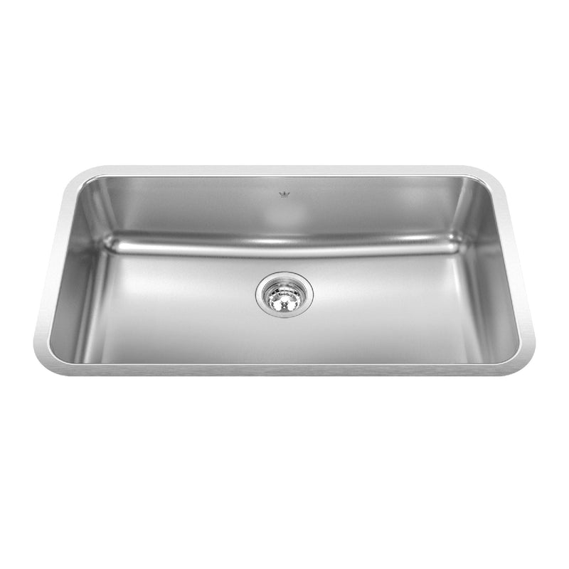 Steel Queen Single Stainless Steel Sink, 32.75x18.75-in M8