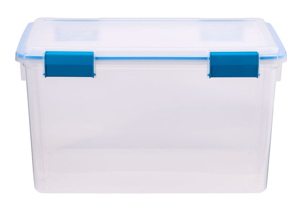 Sterilite Clear Storage Box with Gasketed Lid, 51-L L0