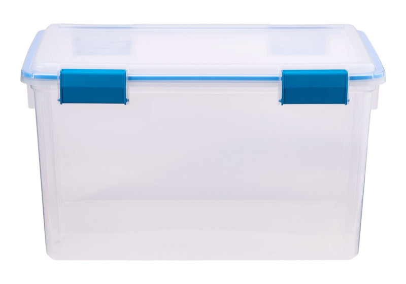 Sterilite Clear Storage Box with Gasketed Lid, 51-L L0