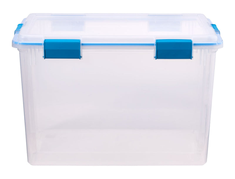 Sterilite Clear Storage Box with Gasketed Lid, 76-L S2