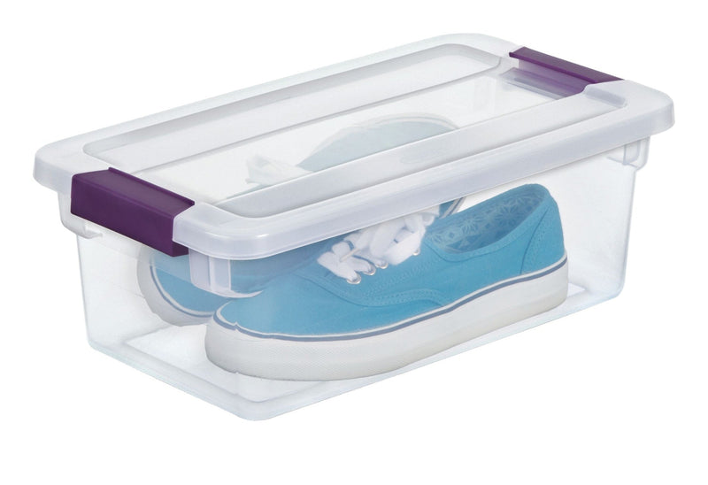 Sterilite ClearView Storage Box with Latched Lid, 5.7-L F7