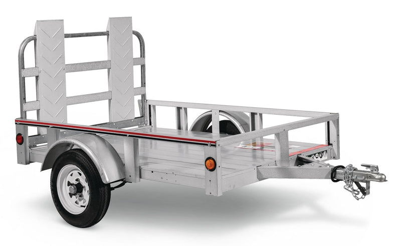 Stirling Galvalume Plus Open Rail Trailer, 4-ft x 6-ft N4