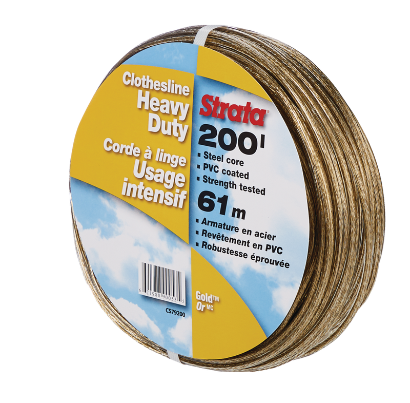 STRATA Gold Heavy Duty Clothesline, 200-ft G8