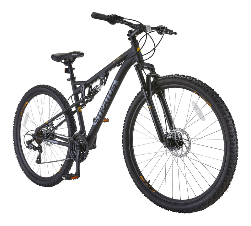Stratus Parallax Dual-Suspension Mountain Bike, 29-in Wheel, Black G1