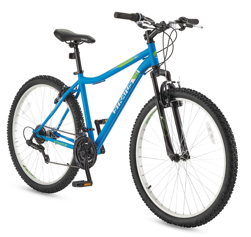 Stratus Phaser Hardtail Mountain Bike, 27.5-in Wheel, Blue D4