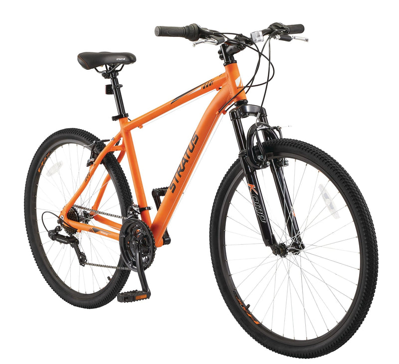 Stratus Rockcliffe Hardtail Mountain Bike, 27.5-in Wheel, Orange Y5
