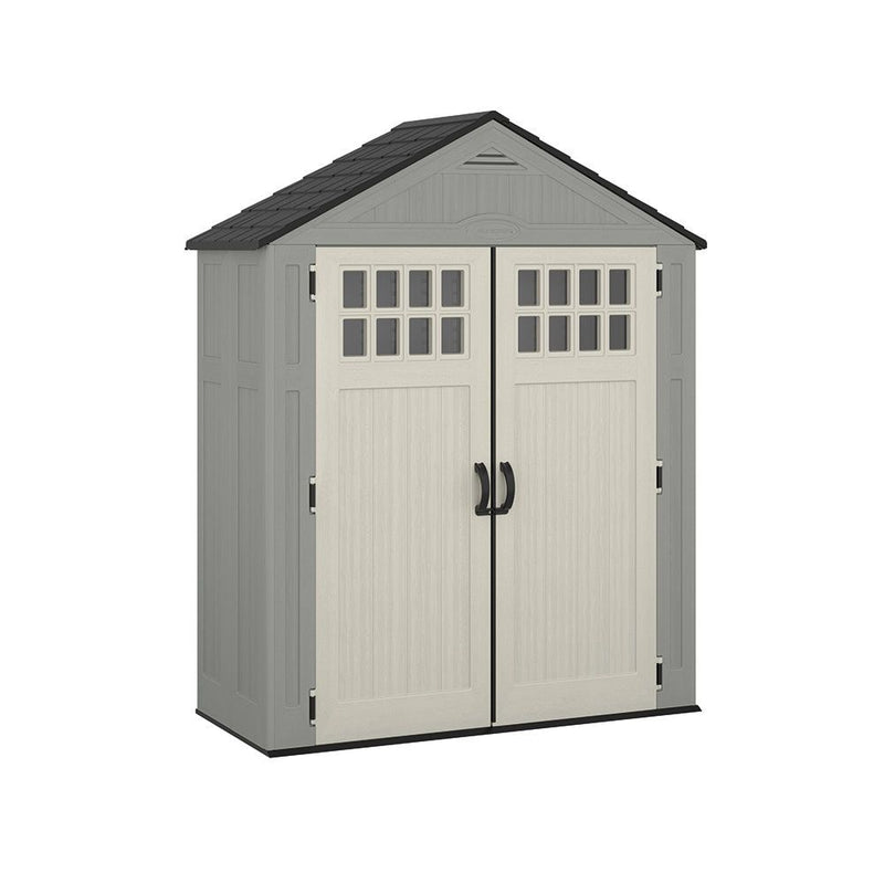 Suncast Everett 6x3-ft Dove Grey All-Weather Storage Shed V8