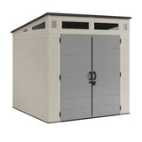 Suncast Modernist 7x7-ft Vanilla/Dove Grey Storage Shed
