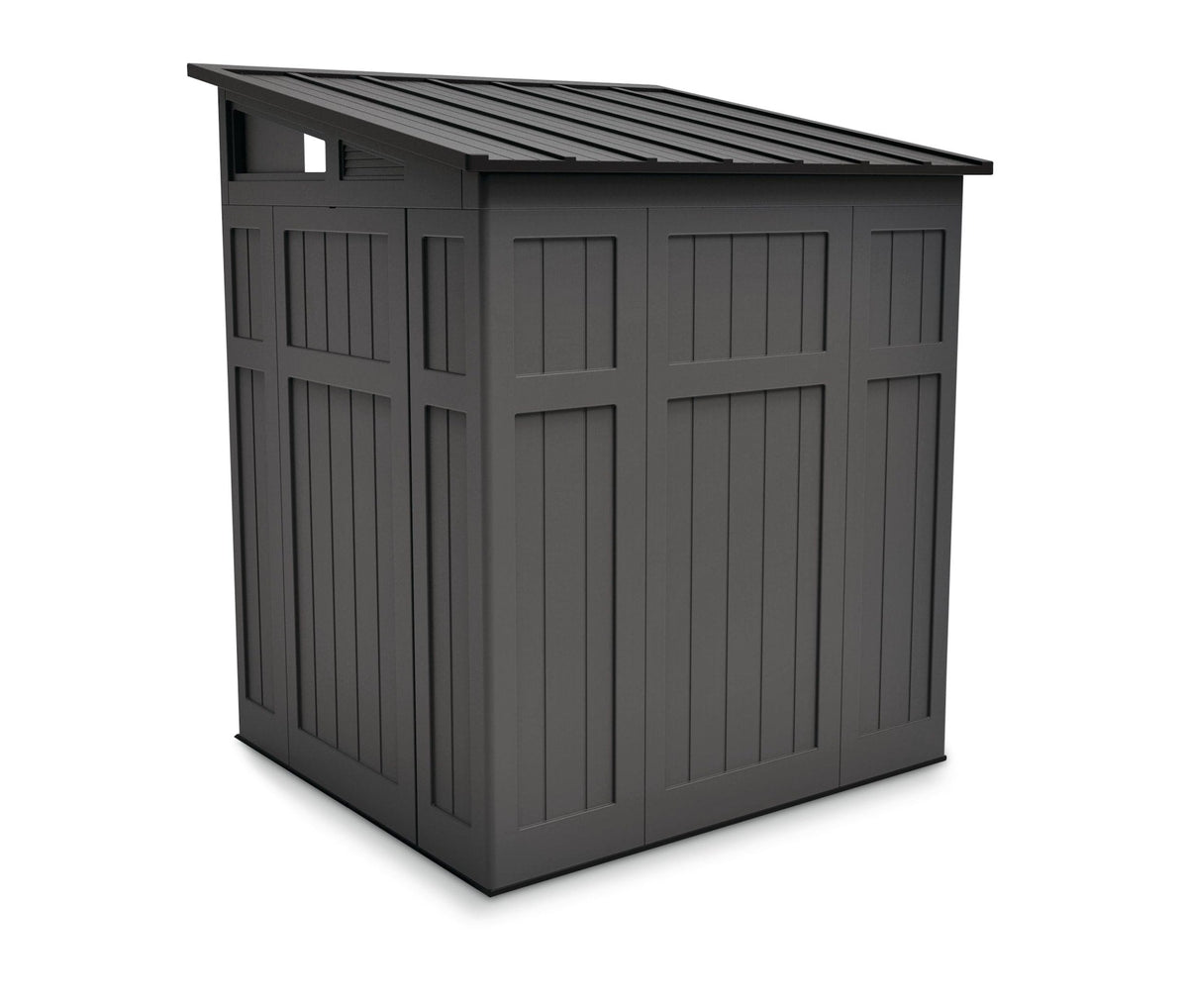Suncast Modernist Outdoor Storage Shed, Grey, 6-ft x 5-ft