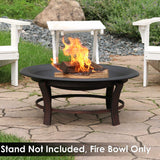 Sunnydaze Decor Replacement Fire Pit Bowl, Black, 32-in