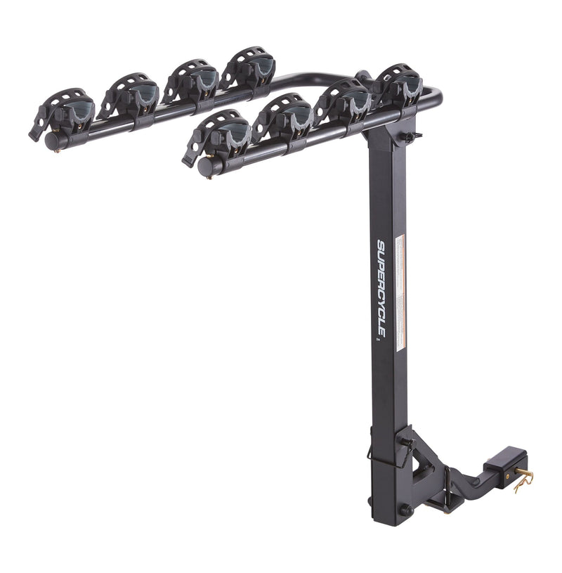 Supercycle Dual Arm Hitch Mounted Hanging Bike Carrier, 4-Bikes P0