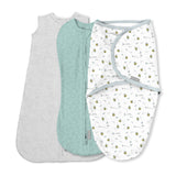 SwaddleMe Comfort Easy Change Swaddle, Little Bees, Small/Medium, 3-pk